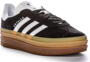 Adidas Gazelle Bold W Black White Gum Trainers Shoes Adidas
