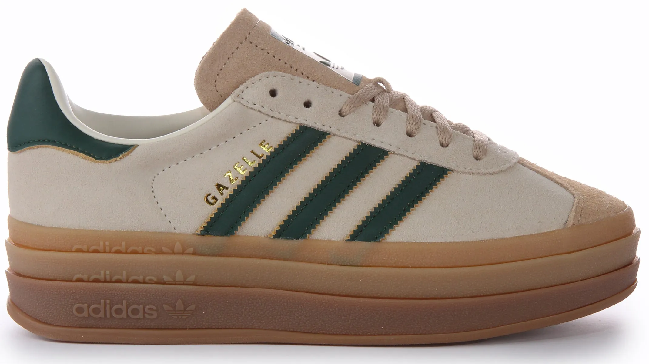 Adidas Gazelle In White Green For Women Shoes Adidas