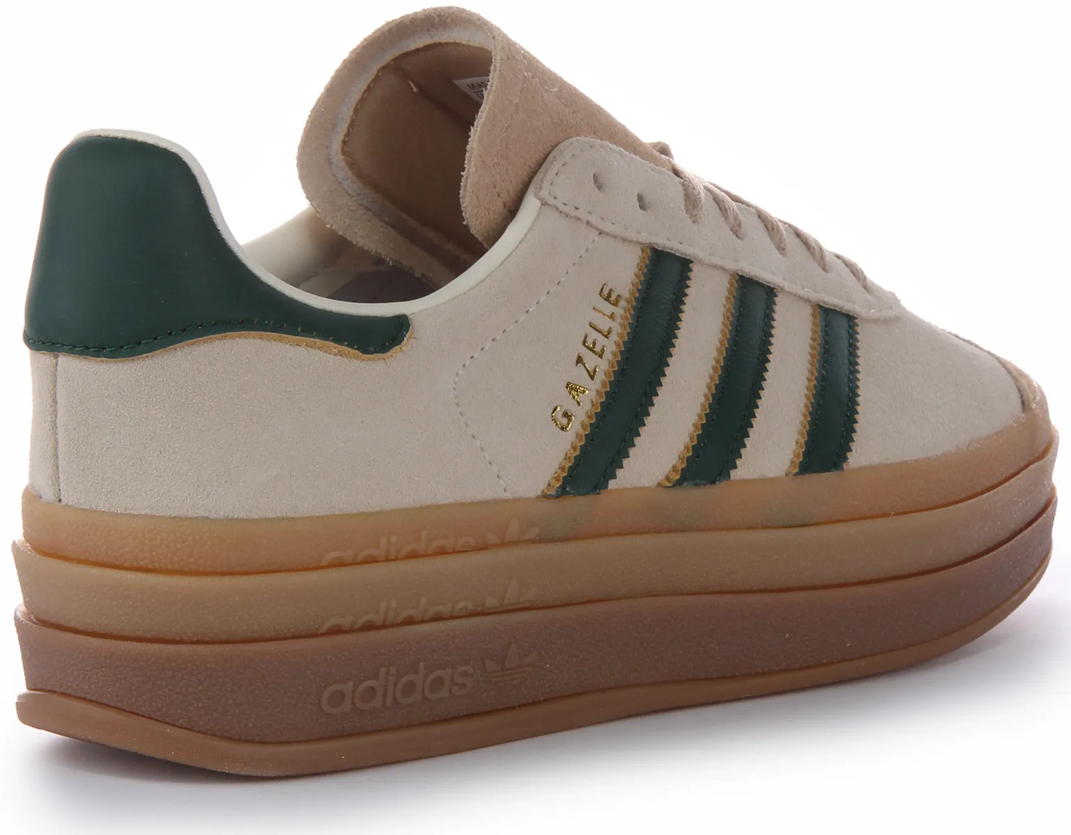 Adidas Gazelle In White Green For Women Shoes Adidas