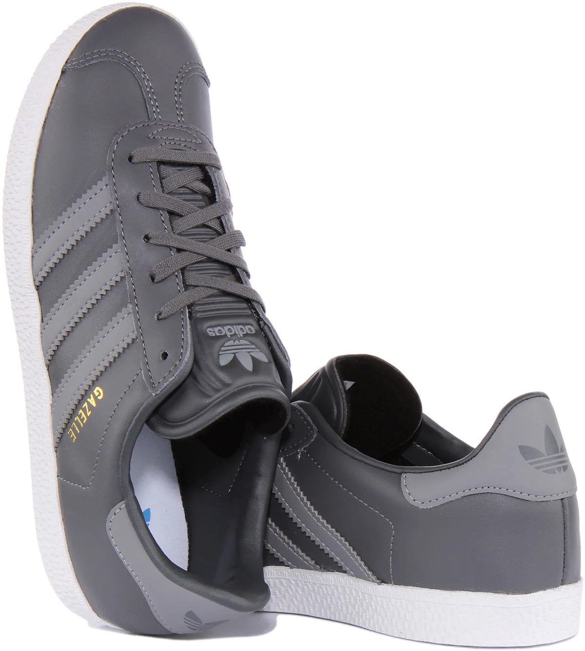 Adidas Gazelle J In Grey For Youth Shoes Adidas