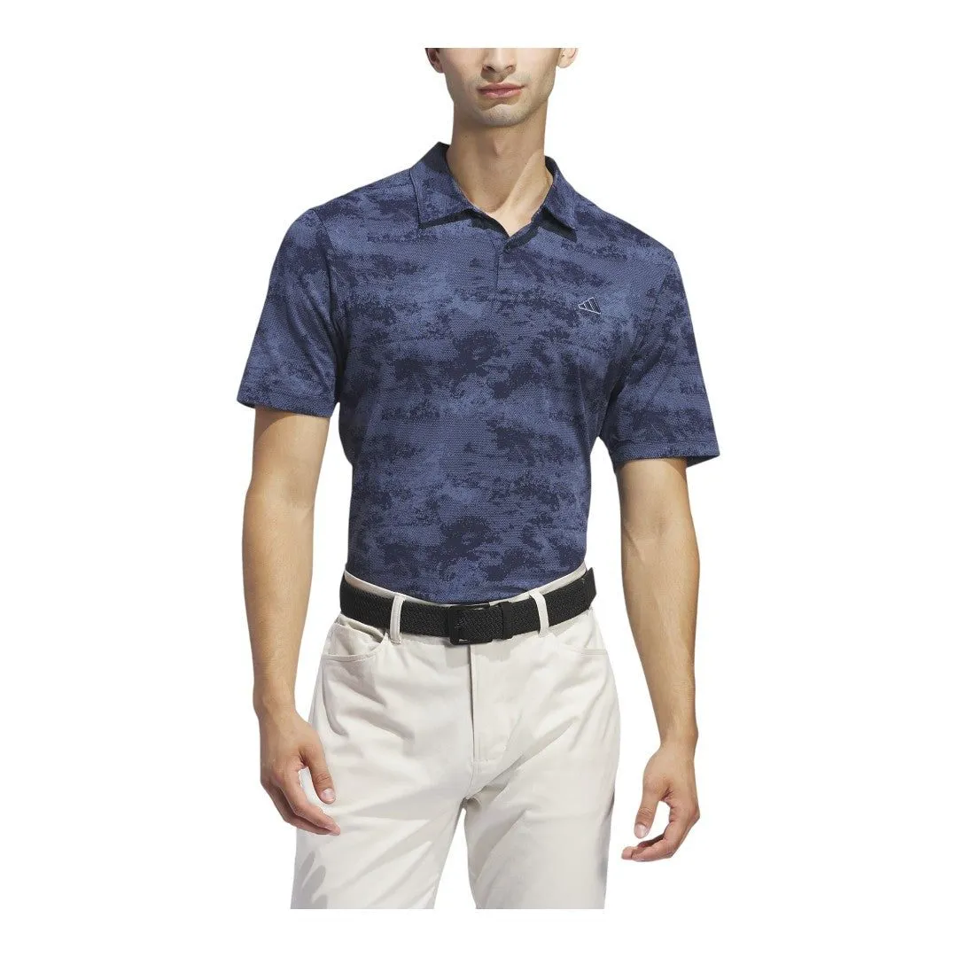 adidas Go-To Printed Mesh Golf Polo Shirt IU4428