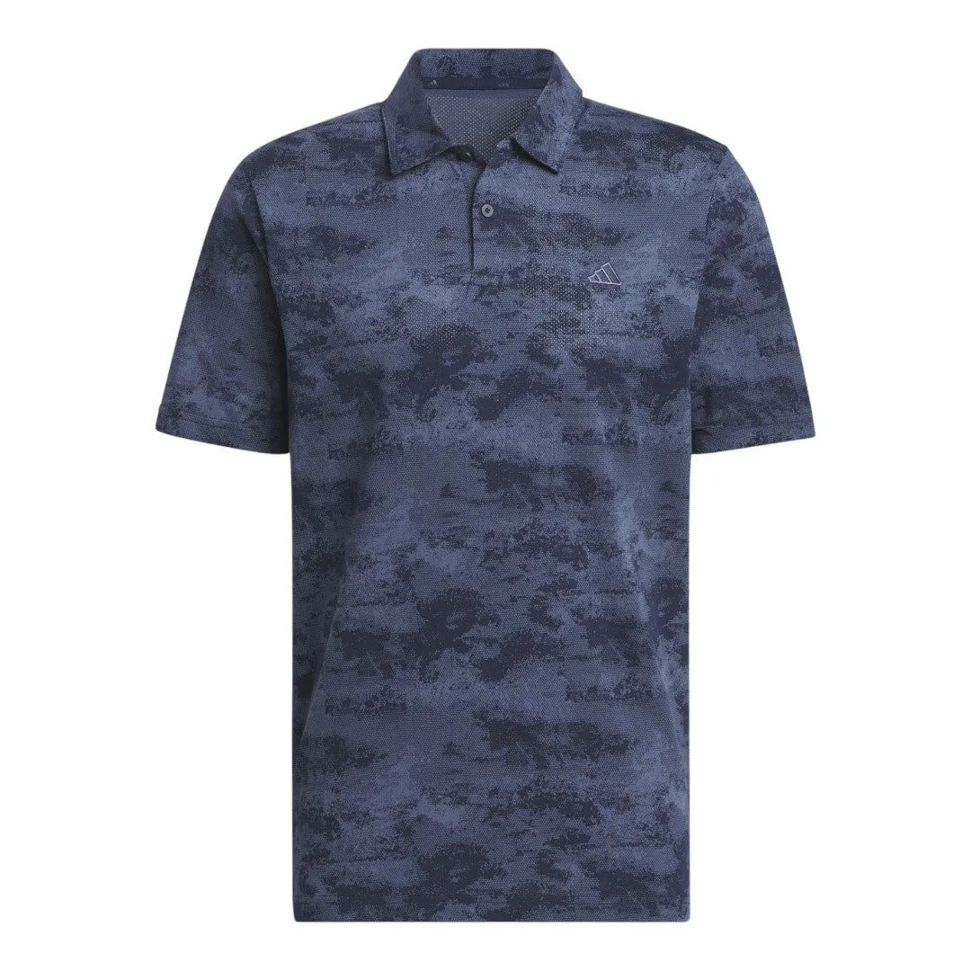 adidas Go-To Printed Mesh Golf Polo Shirt IU4428