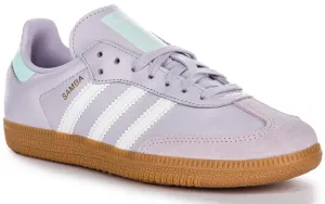 Adidas Samba OG J In Lavender For Youth Shoes Adidas
