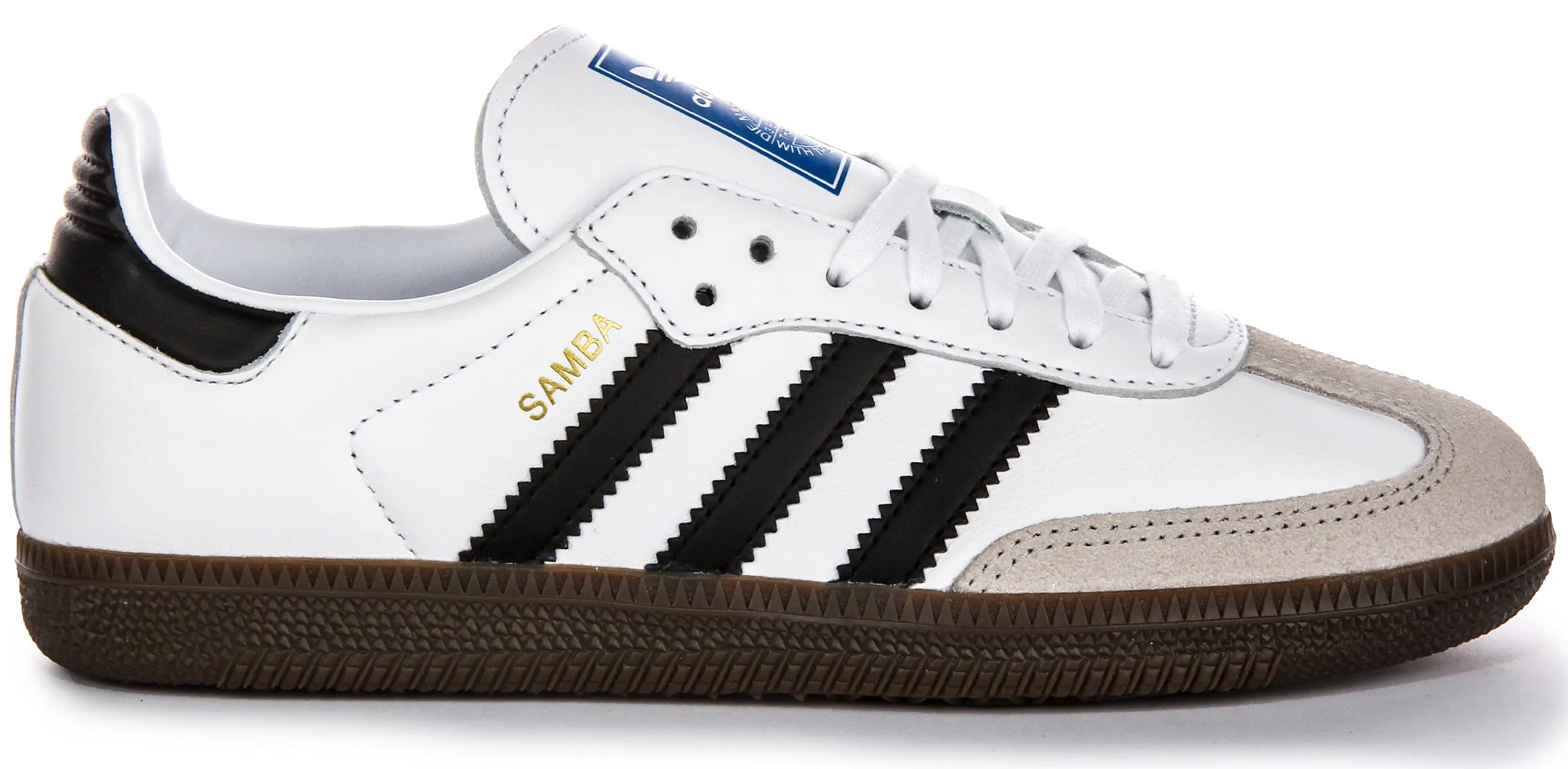 Adidas Samba OG J In White Black For Youth Shoes Adidas