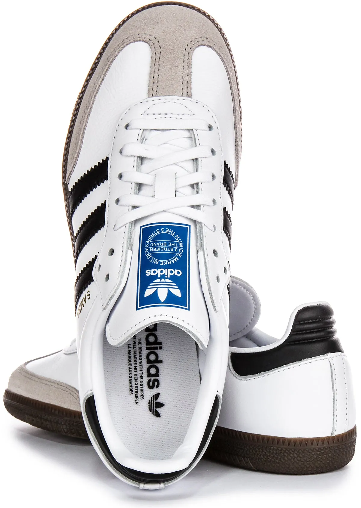 Adidas Samba OG J In White Black For Youth Shoes Adidas