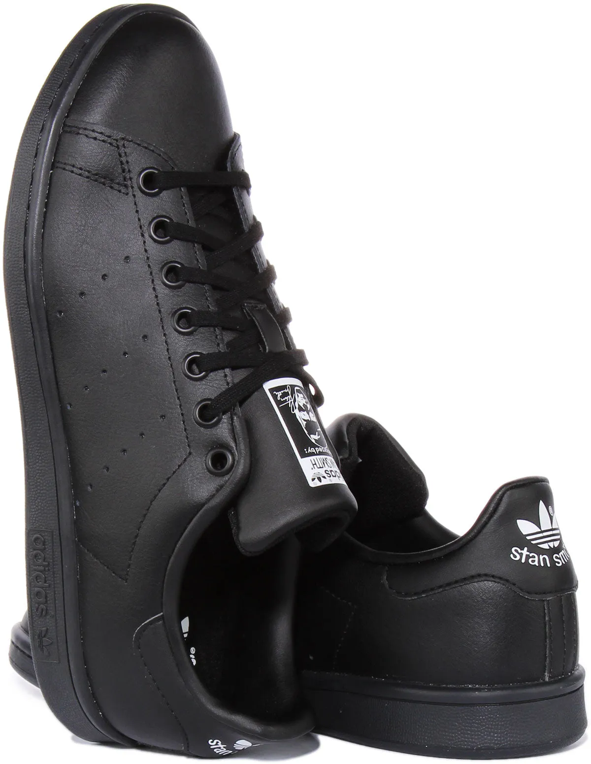 Adidas Stan Smith J In Black For Junior Shoes Adidas