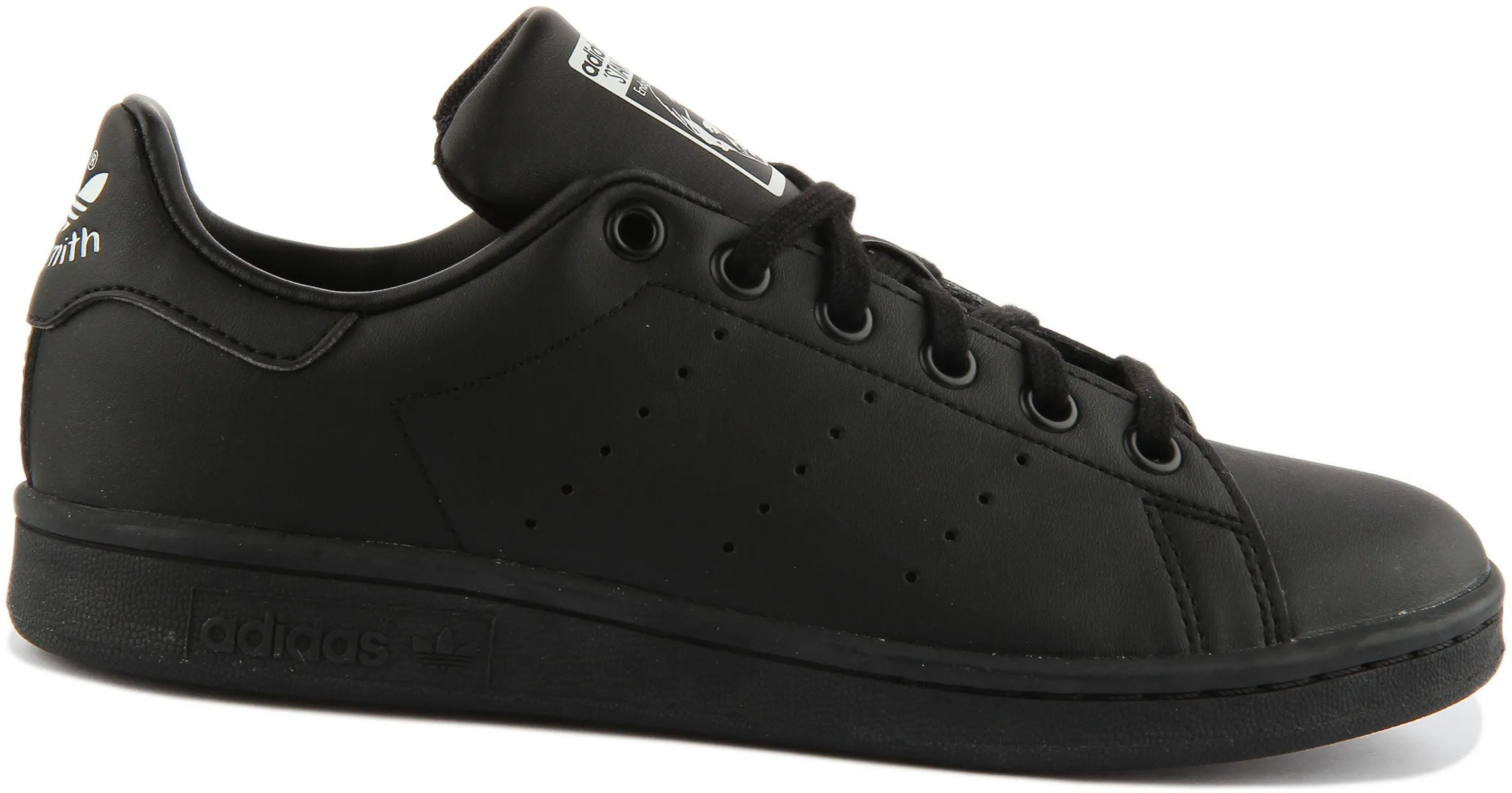 Adidas Stan Smith J In Black For Youth Shoes Adidas
