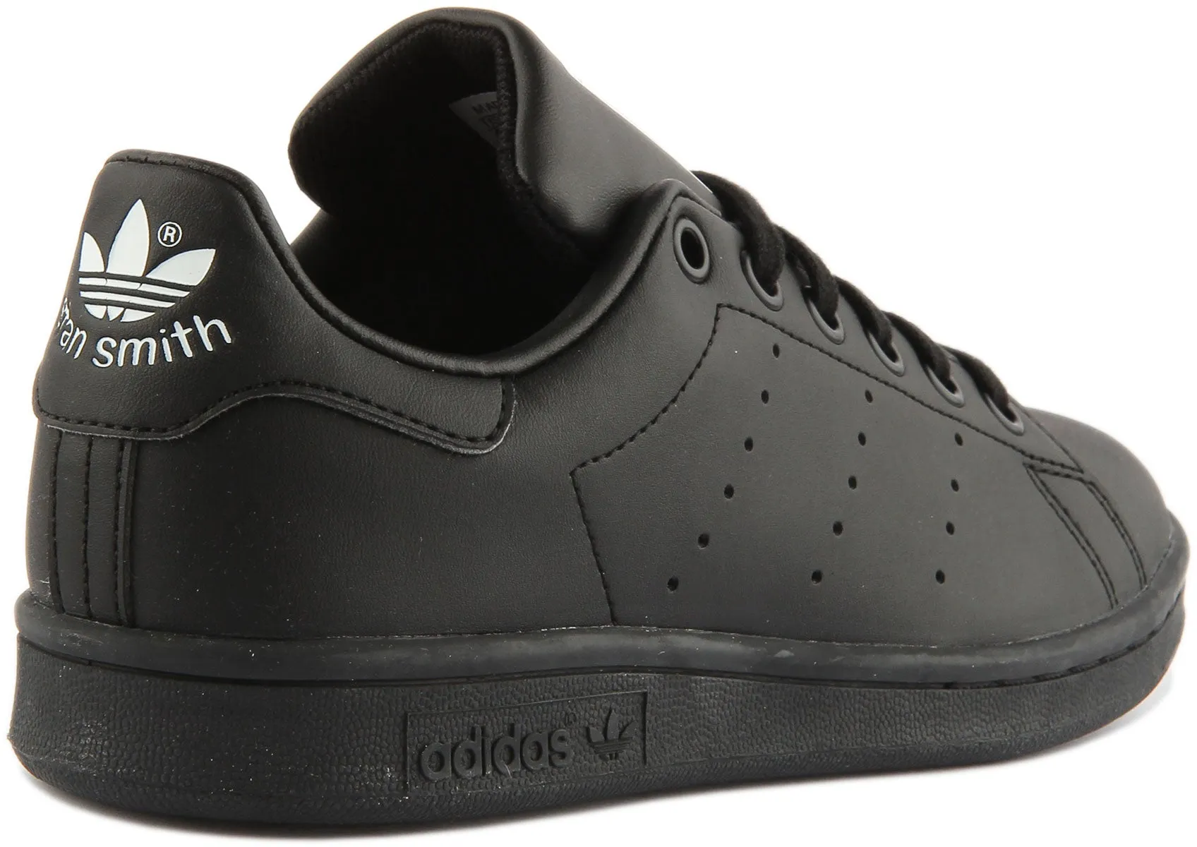 Adidas Stan Smith J In Black For Youth Shoes Adidas