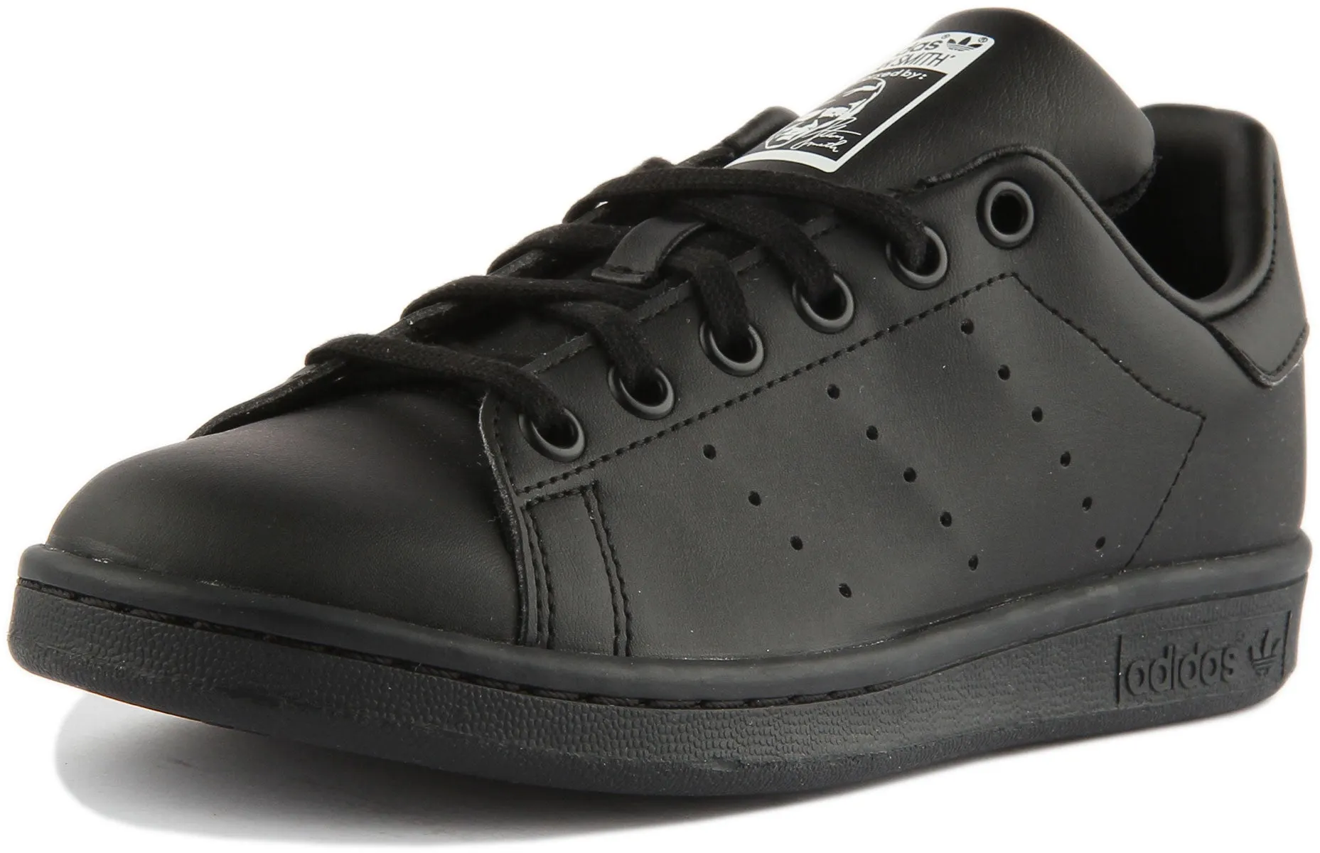 Adidas Stan Smith J In Black For Youth Shoes Adidas
