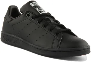 Adidas Stan Smith J In Black For Youth Shoes Adidas