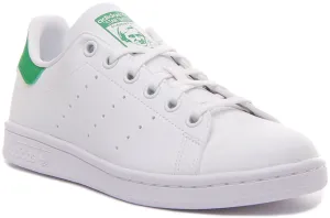 Adidas Stan Smith J In White Green For Junior Shoes Adidas