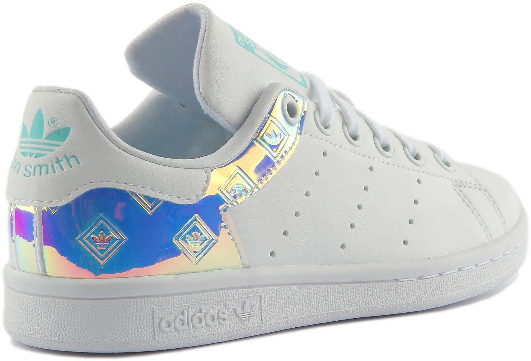 Adidas Stan Smith J In White Multi For Youth Shoes Adidas