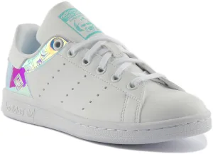 Adidas Stan Smith J In White Multi For Youth Shoes Adidas