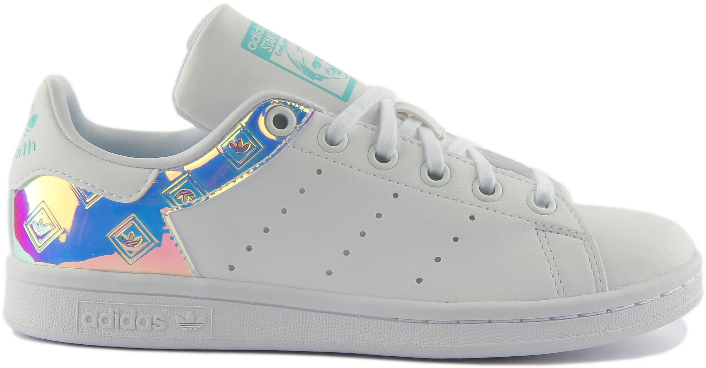 Adidas Stan Smith J In White Multi For Youth Shoes Adidas