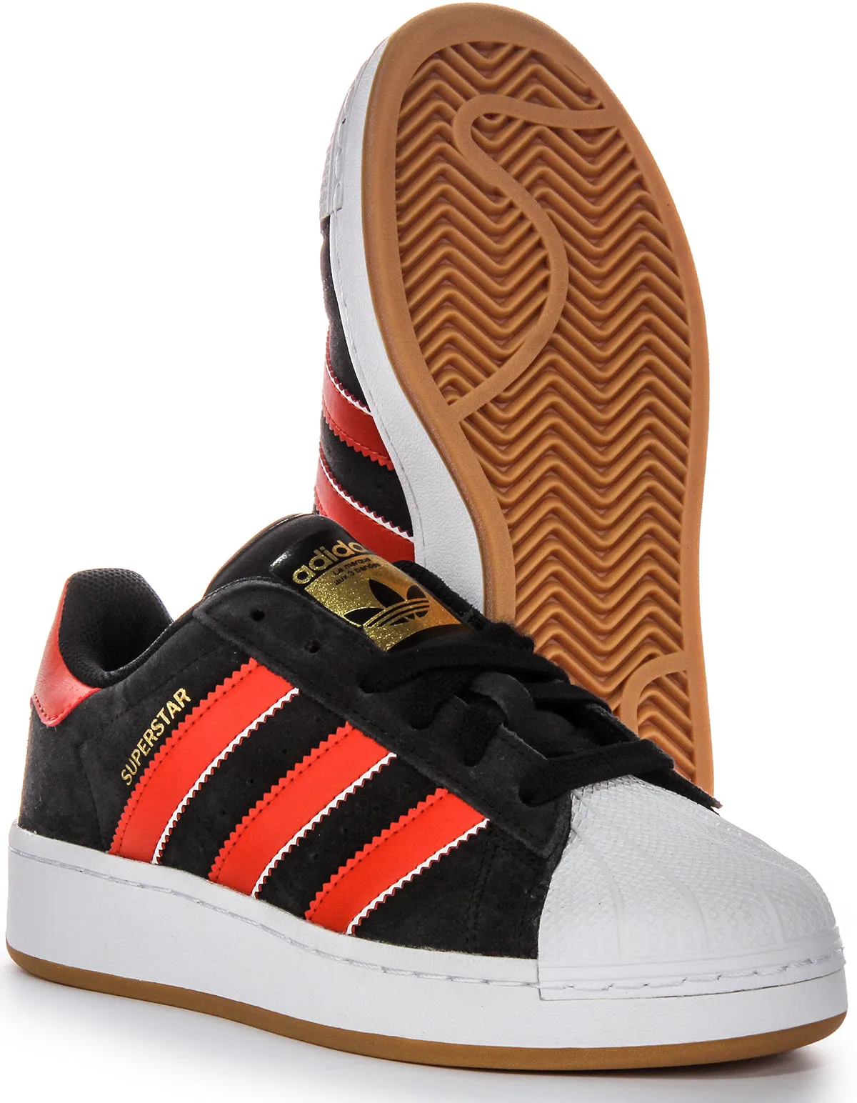 Adidas Superstar XLG In Black Red Shoes Adidas