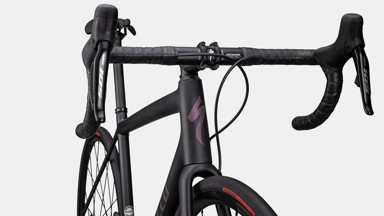AETHOS COMP - SHIMANO 105 Di2 Satin Carbon/Abalone with Carbon Wheels