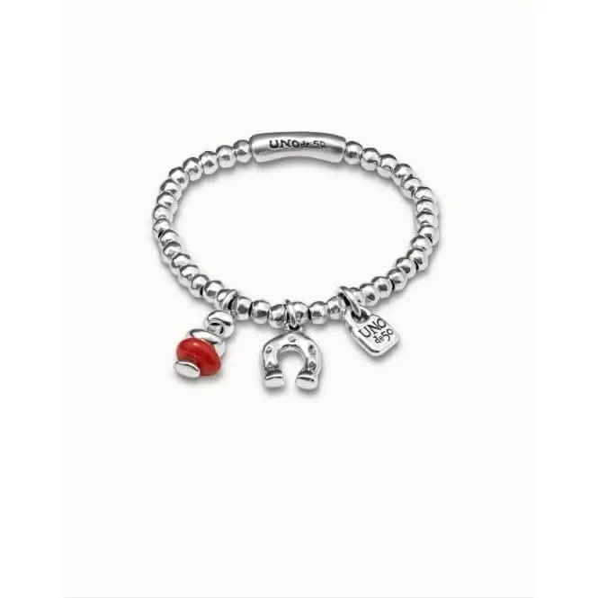 Amulet Red Metal Artisan Glass Bracelet Unode50 Jewelry And Accessories