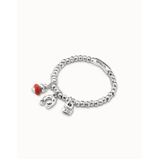 Amulet Red Metal Artisan Glass Bracelet Unode50 Jewelry And Accessories