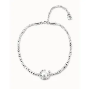 Another Round, Oh Oh Oh...! White Metal Pearl Shell Necklace Unode50 Jewelry And Accessories
