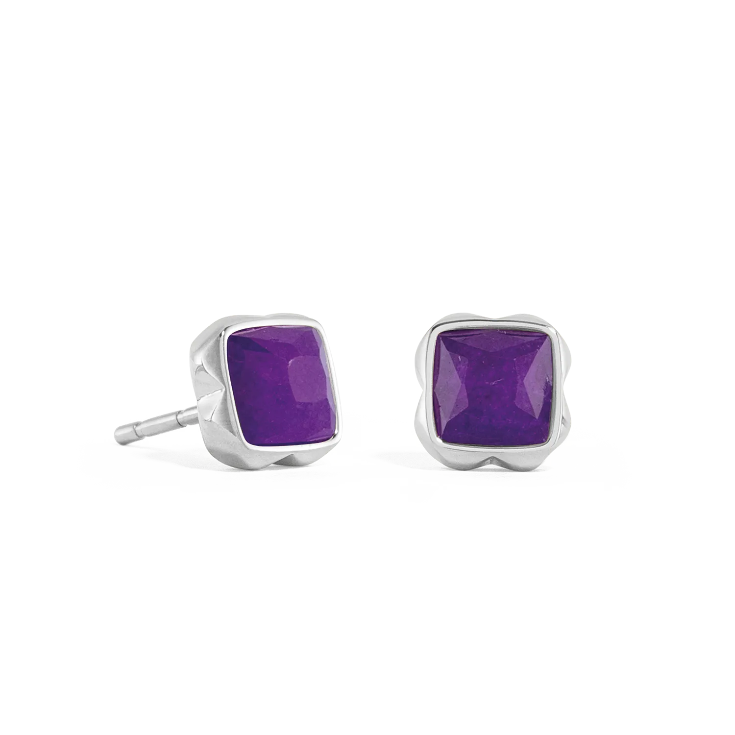 Birthstone February Earrings Sugilite Silver