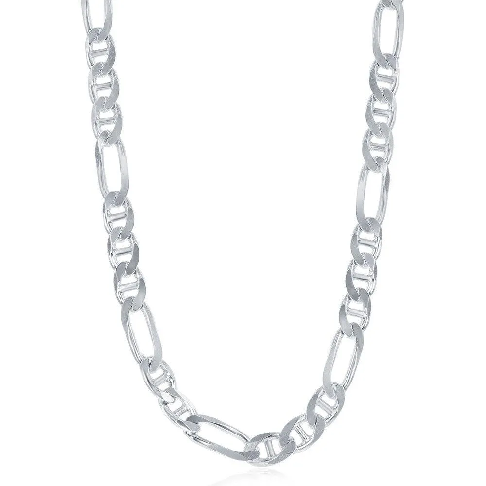 Classic Jewelry Sterling Silver 7.3mm Figaro Gucci Chain