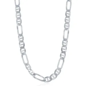Classic Jewelry Sterling Silver 7.3mm Figaro Gucci Chain