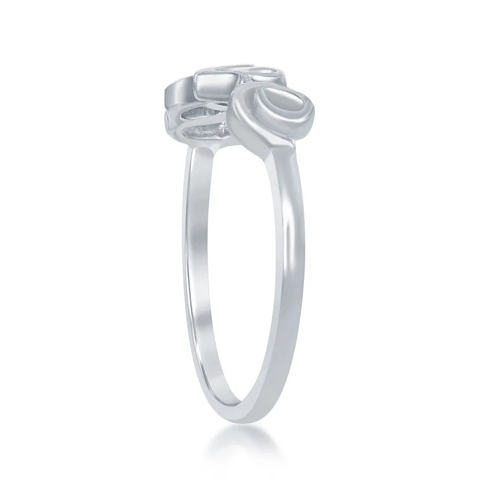Classic Jewelry Sterling Silver LOVE Ring - W-9786