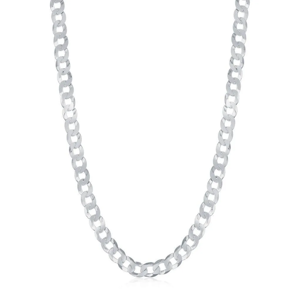 Classic Jewelry Sterling Silver Rhodium Plated 4.4mm Cuban Chain, 20