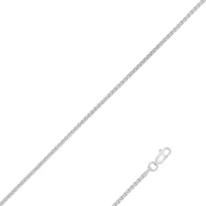 Classic Jewelry Sterling Silver Rhodium Plated Spiga Chain, 18"