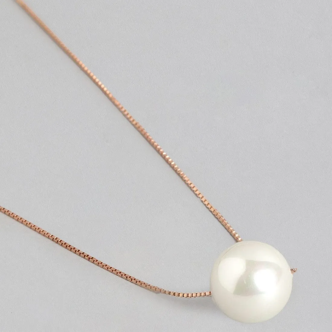 Classic Pearl Rose Gold Plated 925 Sterling Silver Jewellery Set