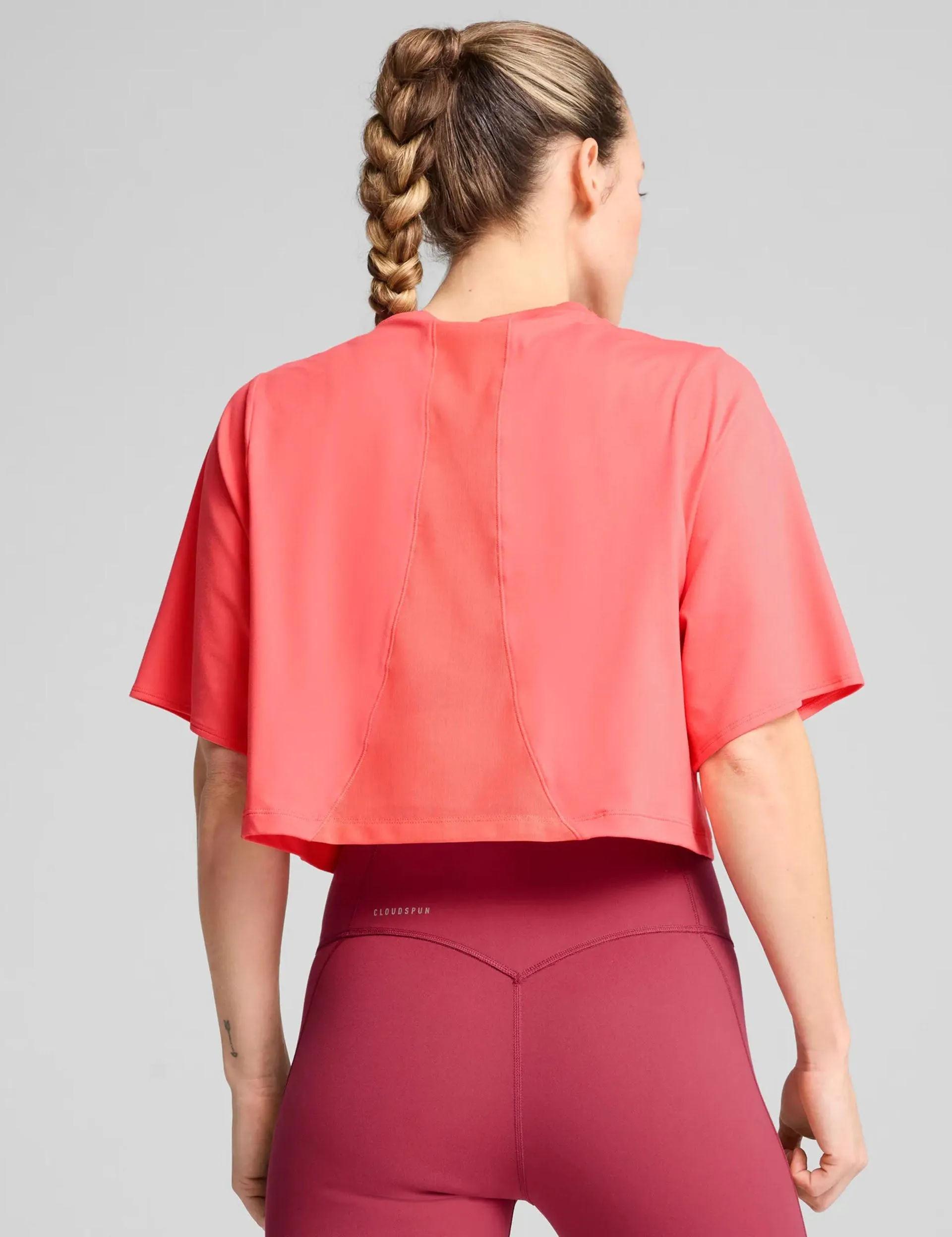 Cloudspun Mesh Tee - Peach Frost