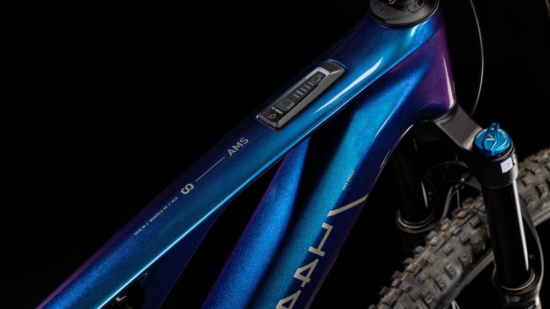 Cube AMS Hybrid One44 C:68X SLX 400X Electric Mountain Bike 2024 - Cobalt
