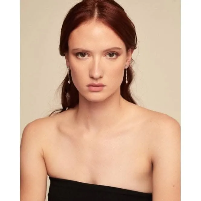 Cupido Silver Plated Hanging Chain Small Hearts Earrings PEN0935MTL0000U Unode50 Jewelry And Accessories