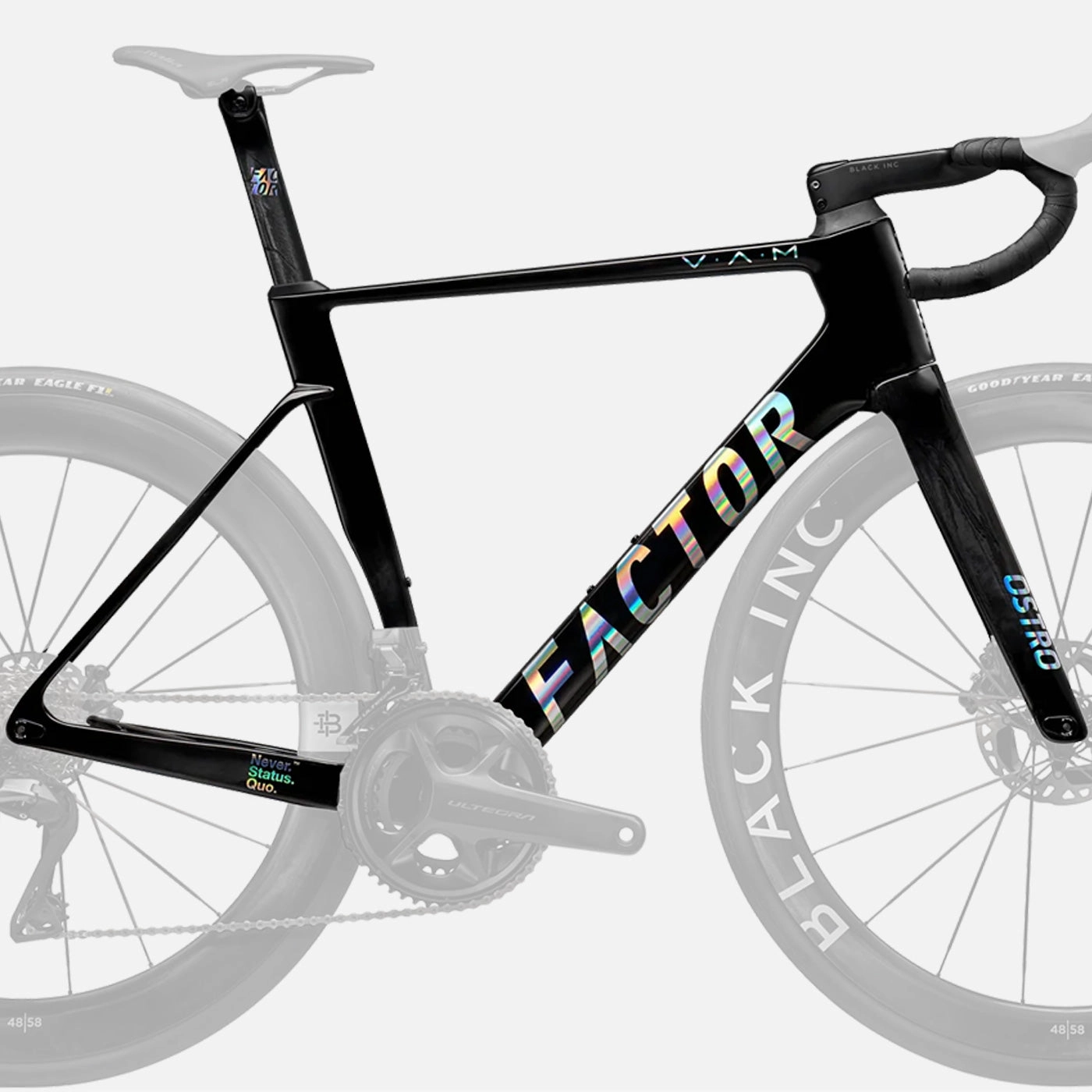 Factor Ostro Vam 2.0 disc framset - Black chrome