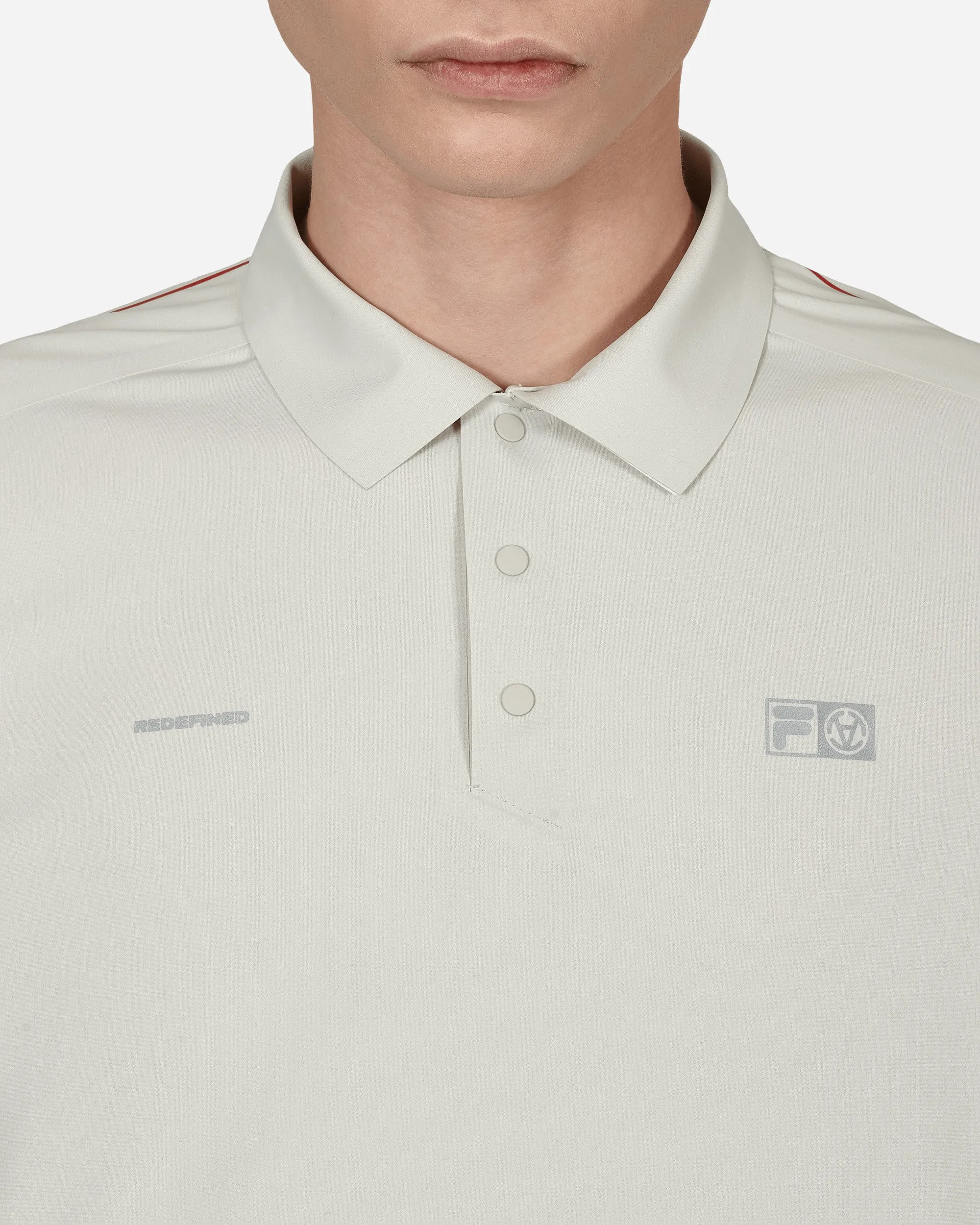 FILA Redefined Longsleeve Polo Shirt Grey