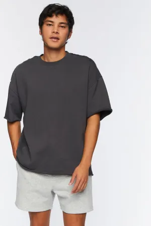 Forever 21 Men's Heathered Drawstring Shorts Heather Grey Forever 21