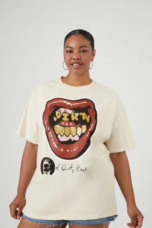 Forever 21 Plus Women's Ol Dirty Bastard Graphic T-Shirt White/Multi Forever 21