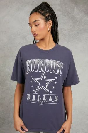 Forever 21 Women's Dallas Cowboys Graphic T-Shirt Navy/Multi Forever 21