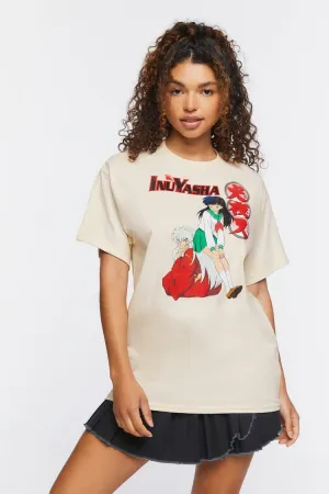 Forever 21 Women's Inuyasha Graphic T-Shirt Cream/Multi Forever 21