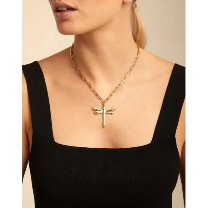 Freedom Golden Metal Necklace Unode50 Jewelry And Accessories