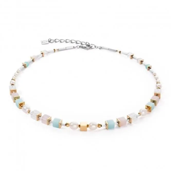 Freshwater Pearl Multicolour Pastell Romantic Necklace 1129/10-1558 Coeur De Lion Jewellery