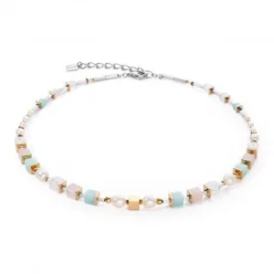 Freshwater Pearl Multicolour Pastell Romantic Necklace 1129/10-1558 Coeur De Lion Jewellery