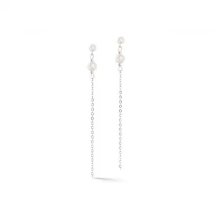 Freshwater Pearl Rose Silver Ear Studs 1128/21-1917 Coeur De Lion Jewellery
