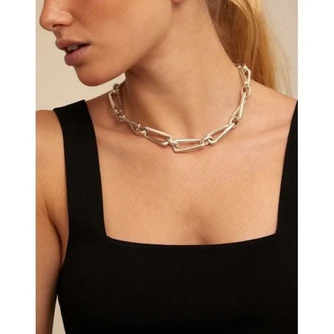 Galaxy Silver Metal Necklace Unode50 Jewelry And Accessories