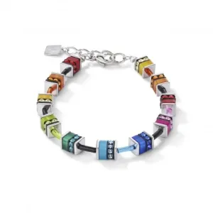 GeoCUBE® Classic Polaris & Rhinestone Multicolour Bracelet 4409/30-1500 Coeur De Lion Jewellery