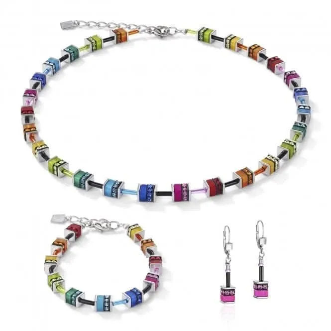 GeoCUBE® Classic Polaris & Rhinestone Multicolour Bracelet 4409/30-1500 Coeur De Lion Jewellery