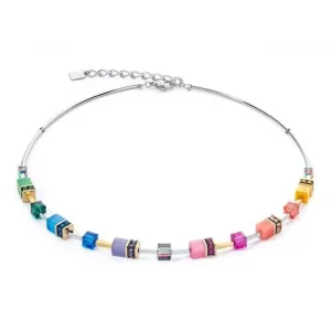 GeoCUBE® Iconic Lite Rainbow Necklace 2800/10-1500 Coeur De Lion Jewellery