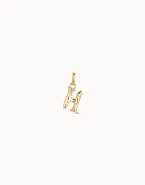 Gimme A Letter H Golden Metal Charm CHA0034ORO0000U Unode50 Jewelry And Accessories