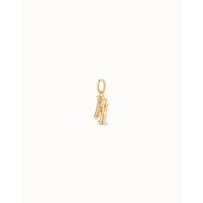 Gimme A Letter H Golden Metal Charm CHA0034ORO0000U Unode50 Jewelry And Accessories