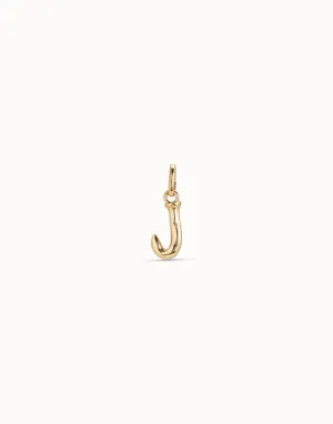 Gimme A Letter J Golden Metal Charm CHA0036ORO0000U Unode50 Jewelry And Accessories